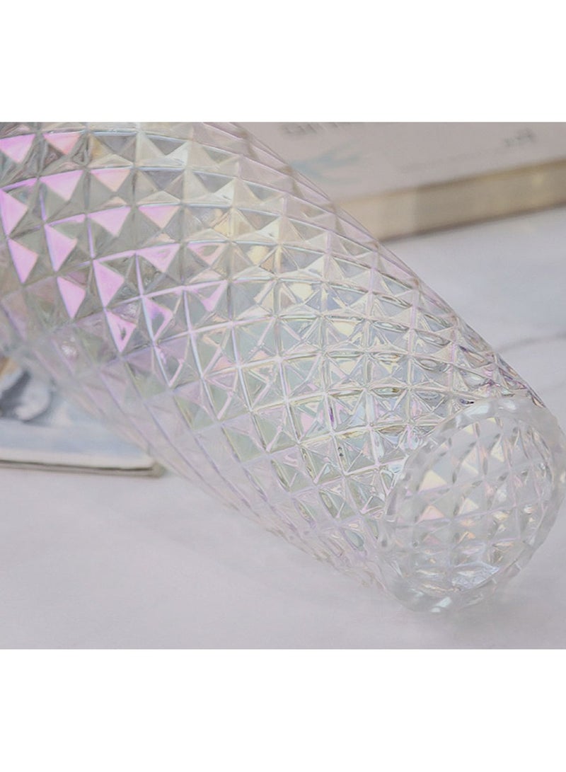Jingke Glass Vase Simple Desktop Vase Living Room Decoration Ornaments 22cm - Image 3