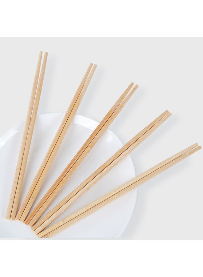 Disposable Chopsticks Hotel Special Carbonized High-end Household Kraft Paper Independent Packaging Convenient Bamboo Chopsticks-Specifications:7 * 7mm * Cm ]  - Image 2