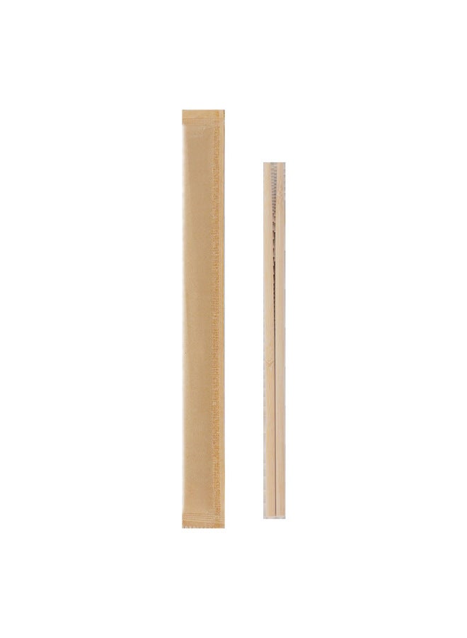 Disposable Chopsticks Hotel Special Carbonized High-end Household Kraft Paper Independent Packaging Convenient Bamboo Chopsticks-Specifications:7 * 7mm * Cm ]  - Image 3