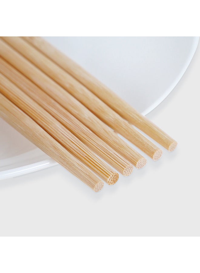 Disposable Chopsticks Hotel Special Carbonized High-end Household Kraft Paper Independent Packaging Convenient Bamboo Chopsticks-Specifications:7 * 7mm * Cm ]  - Image 5