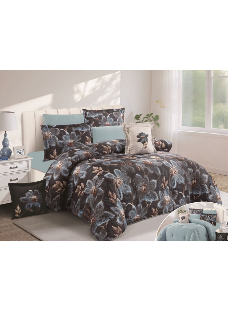 Horse single bed comforter set, 4 pieces Comfort for your sleep and elegance for your room - Image 1