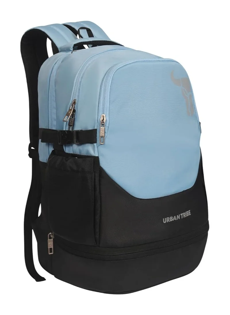 إربان ترايب URBAN TRIBE UthGear 33 Ltrs Stylish & Trendy |Water Ressistant |School Backpack For Kids | Boys & Girls (7 to 10 Year) (Sky Blue/Black)