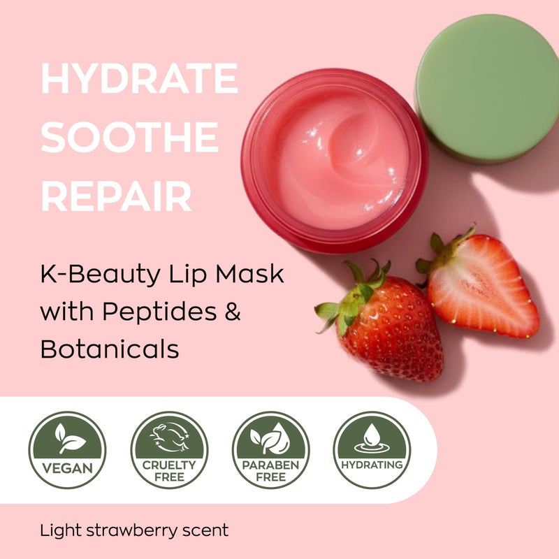 Elizabeth Mott Lip Sleeping Mask â€“ Overnight Treatment with Peptides to Repair, Hydrate & Restore Dry, Chapped, Cracked, Peeling Lips â€“ Moisturizing Collagen Balm to Soften, Smooth, Plump 0.71 oz - Image 2