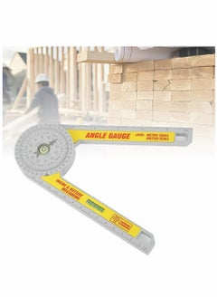 Generic Miter Saw Protractor 360° Portable Angle Finder Plastic Digital Angle Detection Ruler Rustproof Angle Finder Scale Accuracy Measuring Tool for Carpenter Joiner Plumber Building Trades  - Image 1