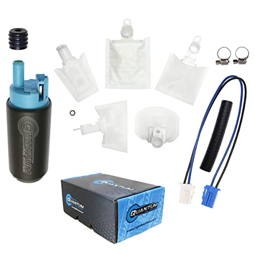 HFP QFS oem In-Tank Fuel Pump Replacement for Suzuki Volusia 800 GSX-R750 R600 R1000, V-Strom 650 1000 VZ800 Hayabusa 1300, SV650 1000 Intruder 800 1500, 2001-2019, oem 15100-01H00 15100-41G00 15100-15H00 - Image 1