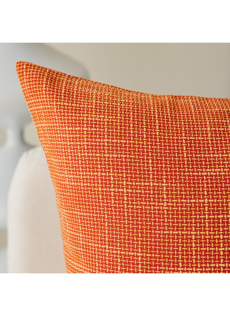 K KEVIN TEXTILE Kevin Textile Fall Pillow Cover Decor Lined Linen Throw Pillow Cases Cushion Cover Seasonal Autumn Pillow Covers for Chair  18 ""x18 ""(2 Pack  Orange)  - Image 3