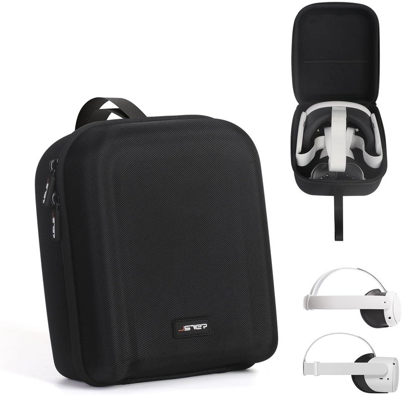 JSVER Carrying Case for Meta Quest 3S JSVER Hard Case for Quest 3S Quest 3 Quest 2 VR Gaming Headset Travel Storage Case for Oculus Quest 3 and Touch Controller Accessories Not Fit for Elite Strap - Image 1