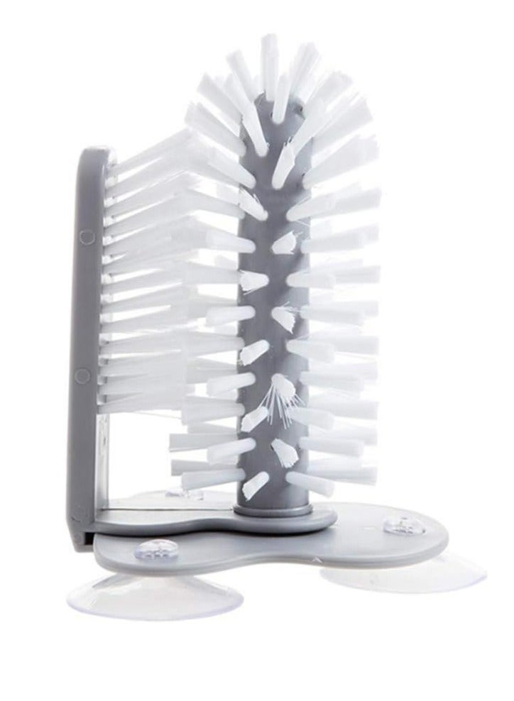 أوزيغالور مغسلة زجاج مع فرشاة ذات جانبين لتنظيف الزجاجات والقناني في المطعم والمطبخ مع الصفائح الانسحابية - Image 1