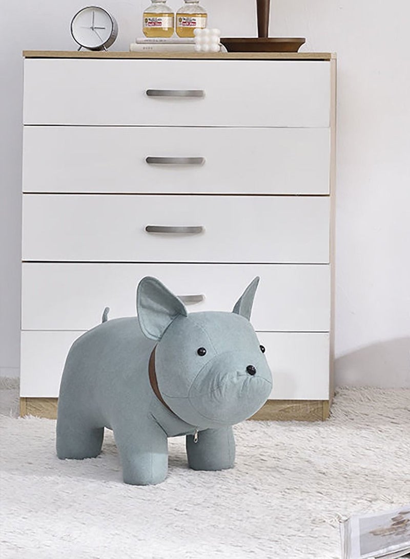 Merry Moments Animal Stool Cartoon Stool Changing Shoes Sofa Door Side Stool Footstool Gaming Bench Living Room Kid Stool Blue  - Image 1