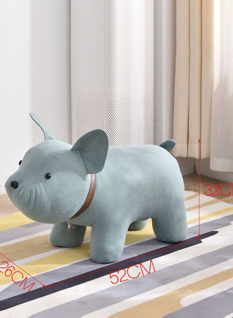 Merry Moments Animal Stool Cartoon Stool Changing Shoes Sofa Door Side Stool Footstool Gaming Bench Living Room Kid Stool Blue  - Image 4