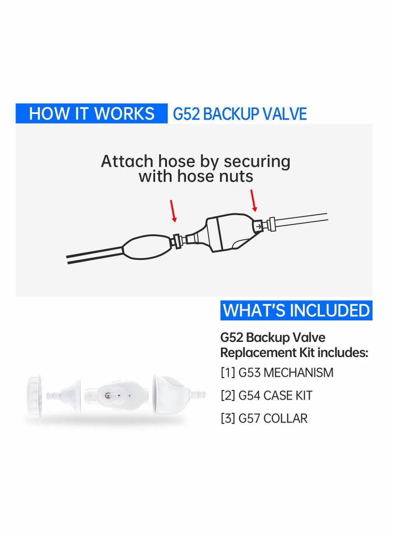 NIBEMINENT Upgraded G52 Backup Valve Compatible with Polaris Pool Cleaner, 180,280,380,480,3900 The Body has Been Reinforced - Image 3