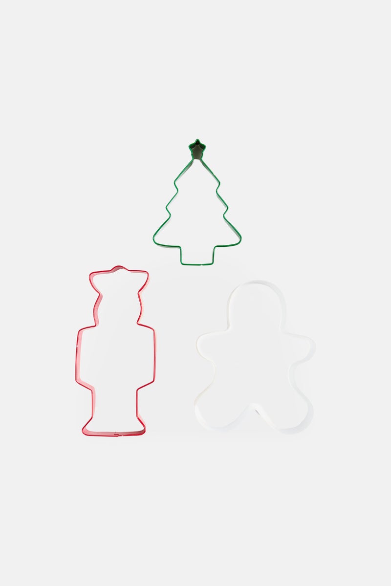 Muy Mucho 3 Pieces Cookie Cutter Set, Multicolor  - Image 2