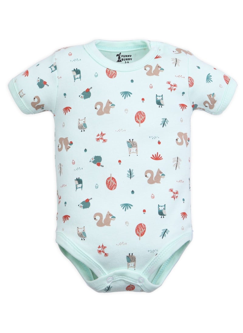 Funny Bunny - Half Sleeves Printed Onesies Bundle Of 3 Onesies - Image 1