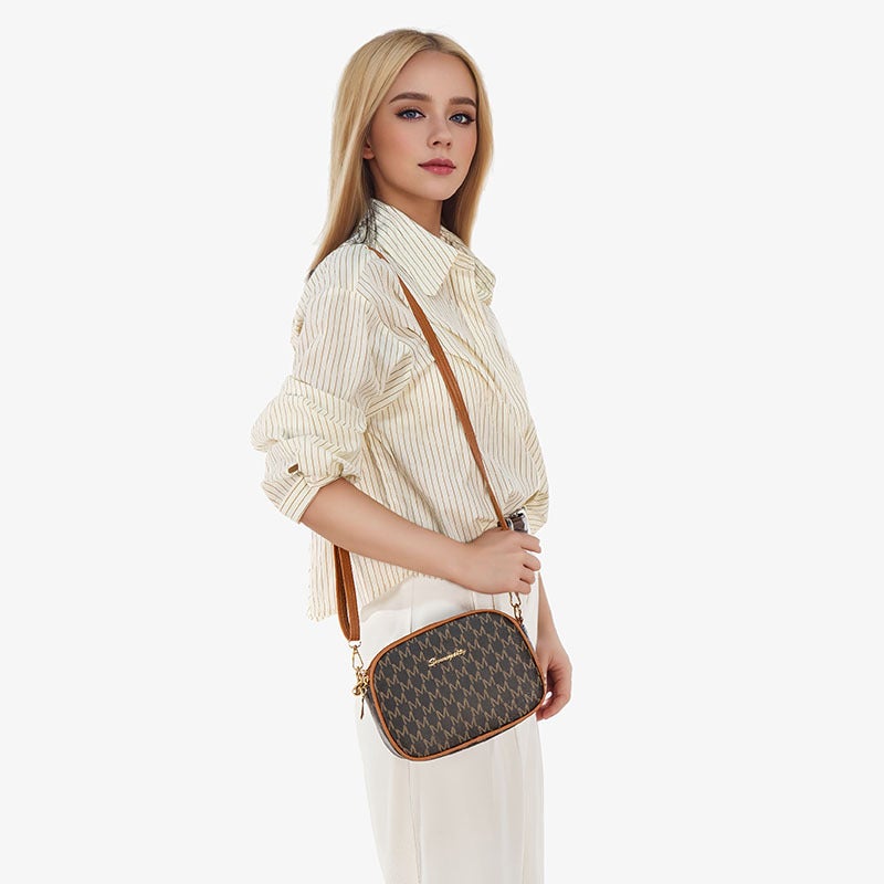 Trendy Retro Presbyopic Small Square Bag 2025Bags Fashionable And Versatile Women'S Bag Quilted Letter Crossbody Shoulder Mobile Phone Bag - Image 5