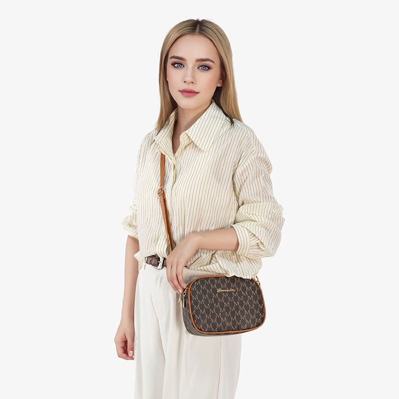 Trendy Retro Presbyopic Small Square Bag 2025Bags Fashionable And Versatile Women'S Bag Quilted Letter Crossbody Shoulder Mobile Phone Bag - Image 3