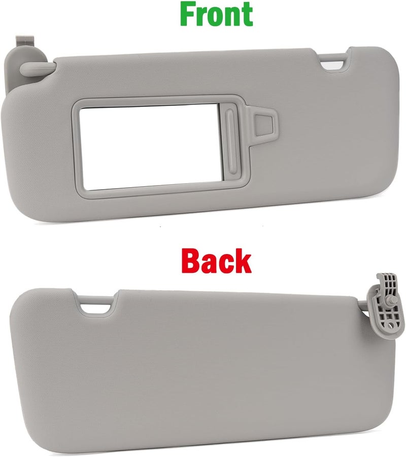 Xiaoyudou Left Driver Side Sun Visor for 2016-2019 Hyundai Elantra AD - Gray - Image 3