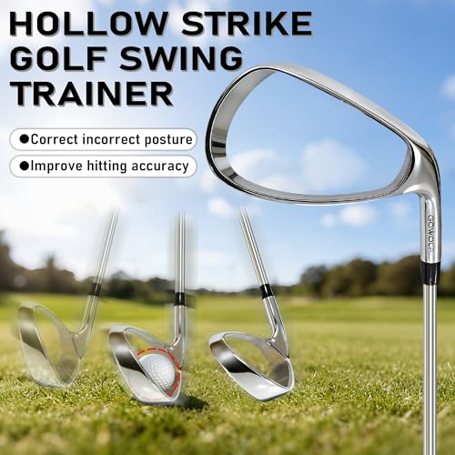 Gowolf Hollow Strike Golf Swing Trainer Training Golf Club with Instant Feedback Corrects Swing Path for Right Handed Golfers Beginner to Advanced Practice Aid for Golfers - Image 3