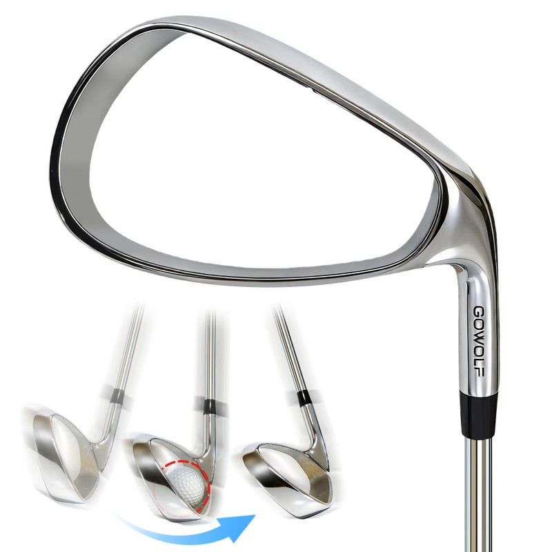 Gowolf Hollow Strike Golf Swing Trainer Training Golf Club with Instant Feedback Corrects Swing Path for Right Handed Golfers Beginner to Advanced Practice Aid for Golfers - Image 2