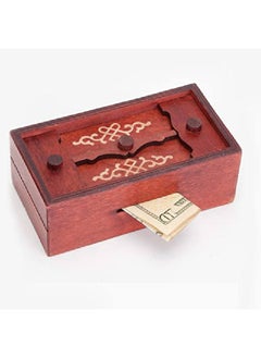 Japanese Secret Puzzle Box Camouflage Your Cash Money Holder Brain Teaser Wooden Secret Compartment Brain Game