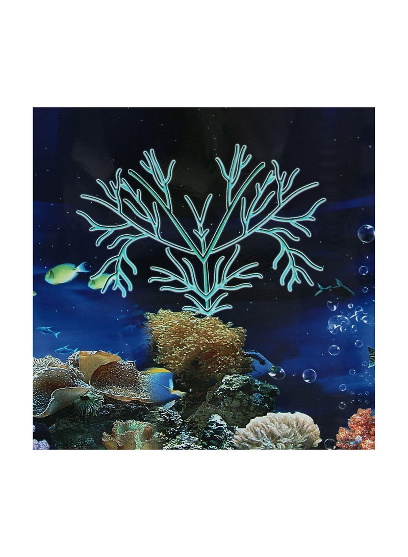 GGOOT Blue Fresh Sea Background Aquarium Ocean Landscape Poster Fish Tank Background Double-Sided Wallpaper Convenient and Practical - Image 3