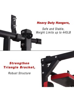 KUYING Multifunctional fastened wall Pull up bar/chin lift rod, indoor home lounge diving station, power tower fitness training kit kit support rack to 440 Lbs.  - Image 3