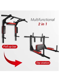 KUYING Multifunctional fastened wall Pull up bar/chin lift rod, indoor home lounge diving station, power tower fitness training kit kit support rack to 440 Lbs.  - Image 4