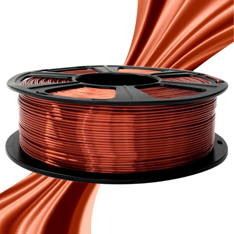 GIANTARM 3D Printer Filament, Silk Copper Pla Filament, 1Kg(2.2lbs) Spool, 1.75mm Dimension Accuracy +/- 0.03mm, 3D Printing Filament - Image 2