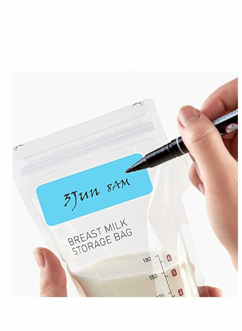 Excefore ملصقات اسم زجاجات الرعاية النهارية - 110 قطعة من ملصقات الاسم ذاتية اللصق المقاومة للماء لزجاجات الأطفال والأكواب وموردي المدارس للأطفال وزجاجات الزيوت العطرية وحاويات التخزين - Image 2