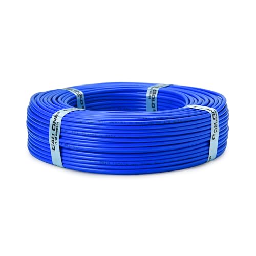 CabONE Lite 2.5 Sq mm Electrical Wire - 90m Blue Single Core CCA Copper Wire | Fire Retardant PVC Insulation for Domestic Wiring Blue - Image 5
