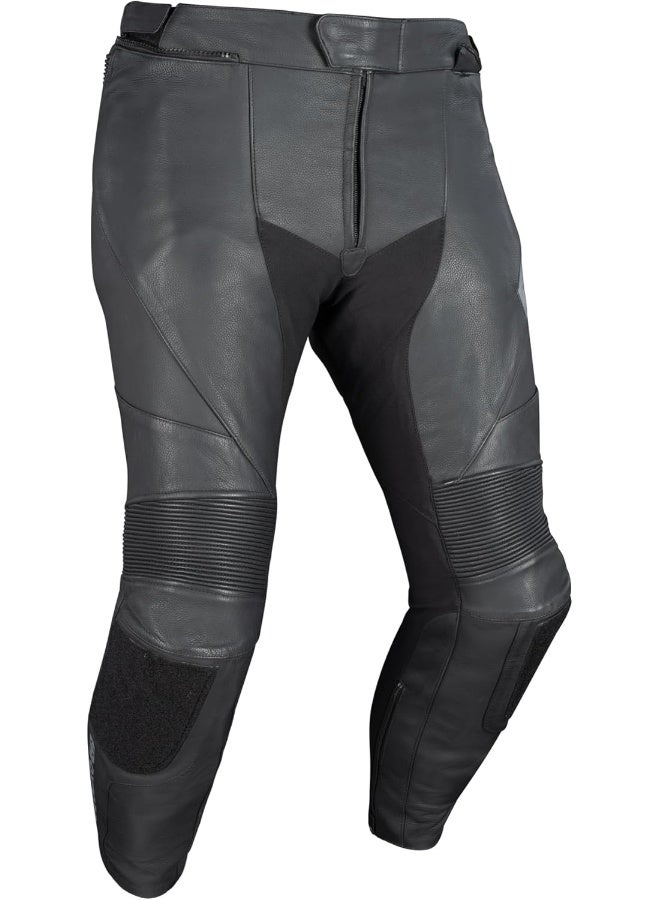 Oxford Men's Cypher 1.0 Leather Motorcycle Trousers  STL BLK M/EU 48 - Image 1