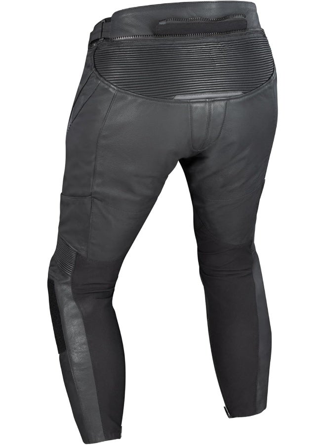 Oxford Men's Cypher 1.0 Leather Motorcycle Trousers  STL BLK M/EU 48 - Image 2
