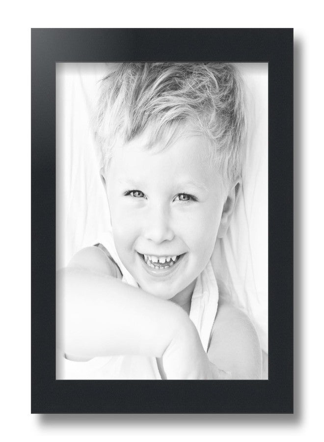 ArtToFrames 11x12 inch Satin Black Picture Frame, 2WOMFRBW26079-11x12 - Image 3