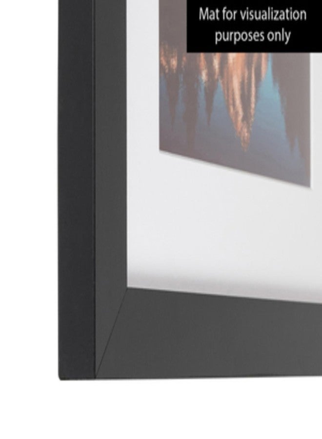 ArtToFrames 11x12 inch Satin Black Picture Frame, 2WOMFRBW26079-11x12 - Image 5