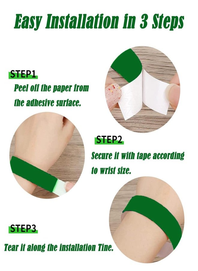NUDFSY 400 Pcs Paper Hand Band, Wrist Band, Easy to Carry Hand Band for Boys Party Wristband Neon Bands (100pink +100blue + 100red +100green) - Image 4