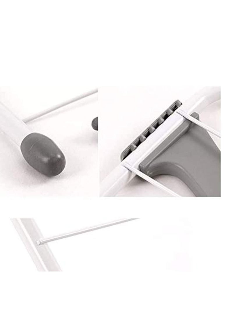 Generic - Multi Purpose Folding Drying Clothes Rack Balcony Window Towel Hanger, Grey, 36912-Na - Image 1