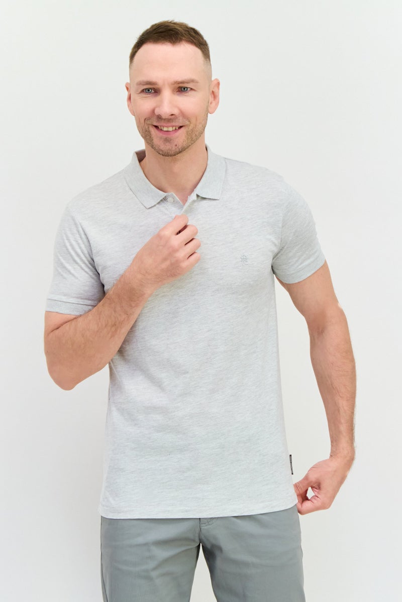 French Connection Men 3 Pieces Regular Fit Brand Logo Short Sleeve Polo, Navy - Image 1