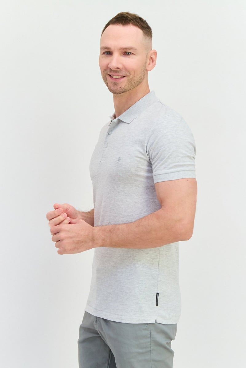 French Connection Men 3 Pieces Regular Fit Brand Logo Short Sleeve Polo, Navy - Image 2