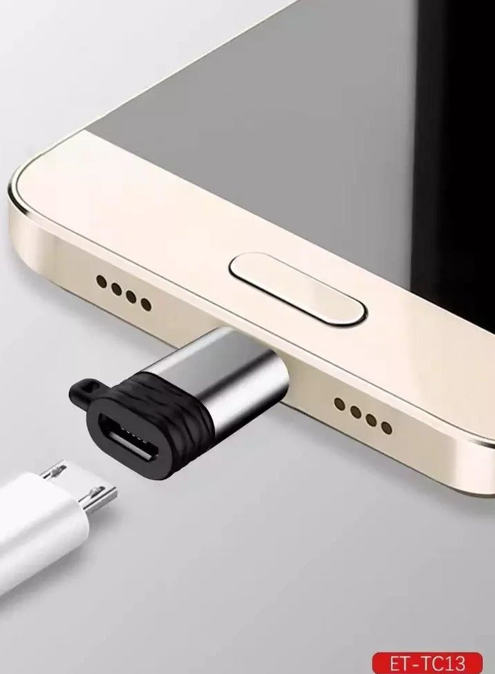 ELTRAZONE محول Micro USB إلى USB-C OTG (ET-TC13) – محول USB On-The-Go للهواتف الذكية والأجهزة اللوحية والمزيد - Image 4