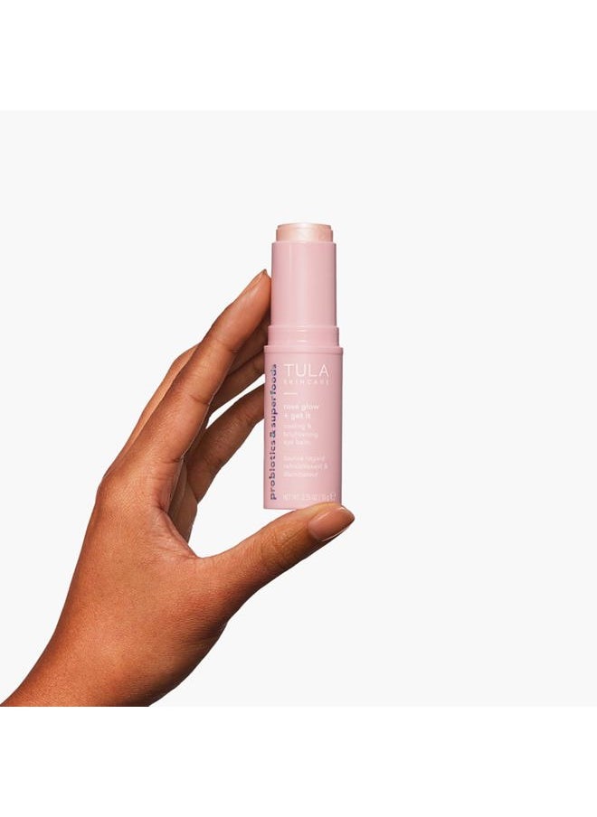 TULA Skin Care Eye Balm Rose Glow - Dark Circle Treatment, Instantly Hydrate and Brighten Undereye Area, Portable and Perfect to Use On-the-go, 0.35 oz.  - Image 3