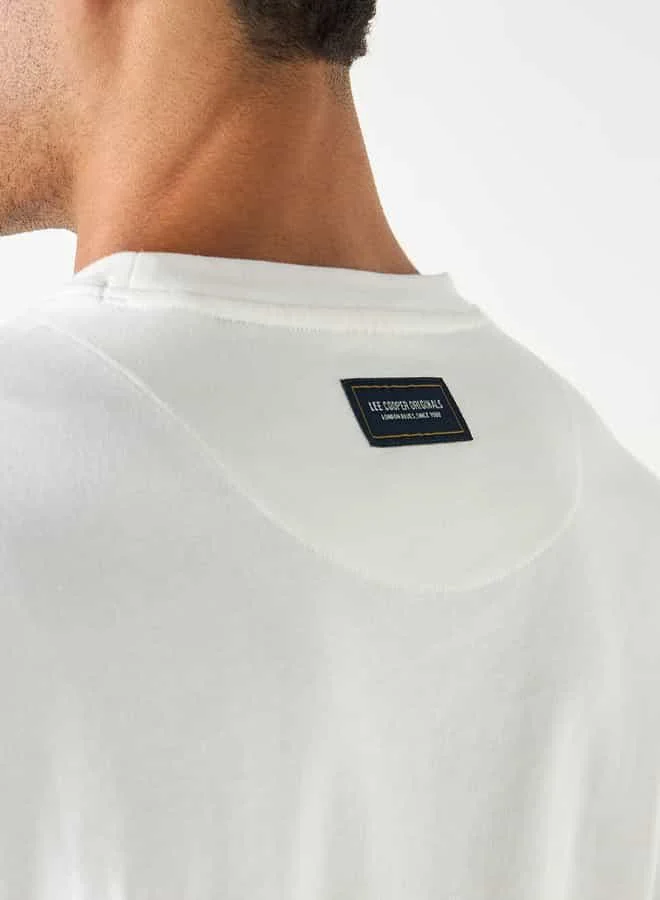 Lee Cooper Lee Cooper Embroidered Relaxed Fit T-shirt with Crew Neck