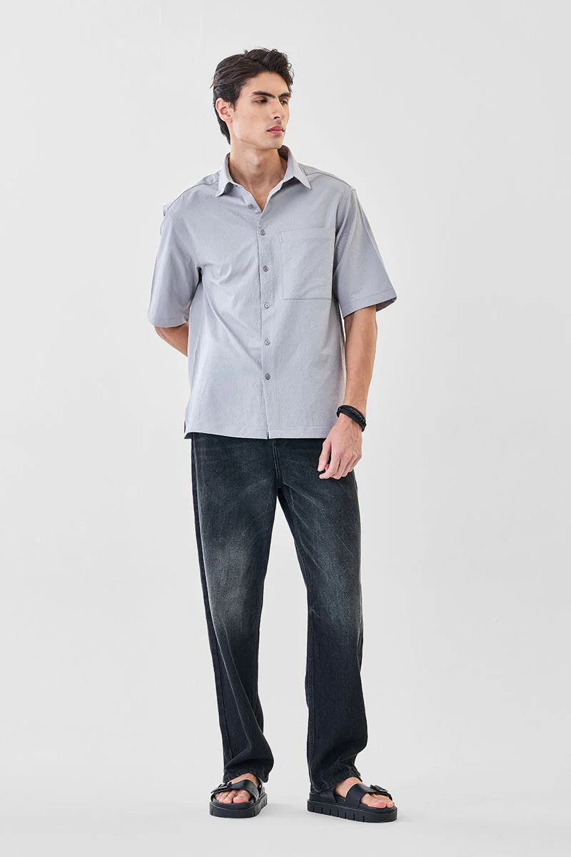 SNITCH Textured Oversized Shirt