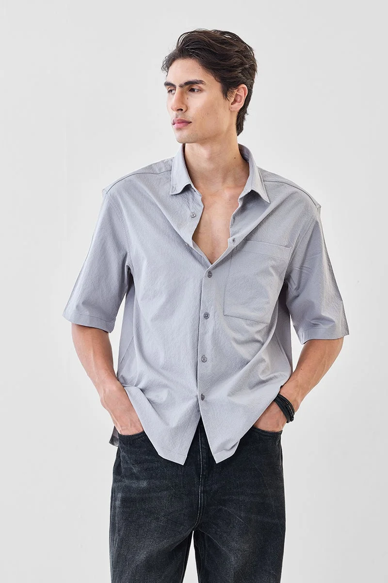 SNITCH Textured Oversized Shirt