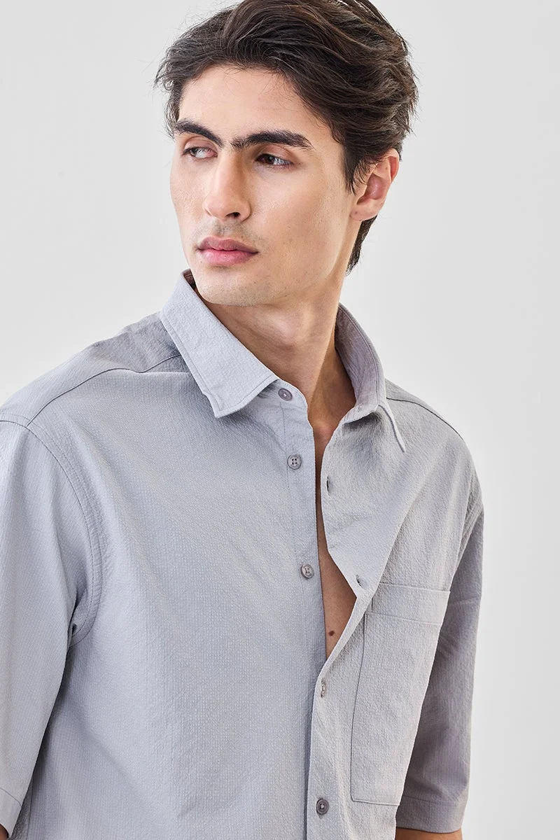 SNITCH Textured Oversized Shirt