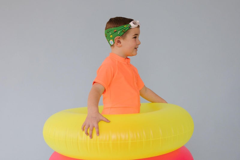Splash Place KIDS SWIM GOGGLES with Fabric Strap | Tangle-Free Swimming Goggles for Kids (LEVEL UP) - Image 4