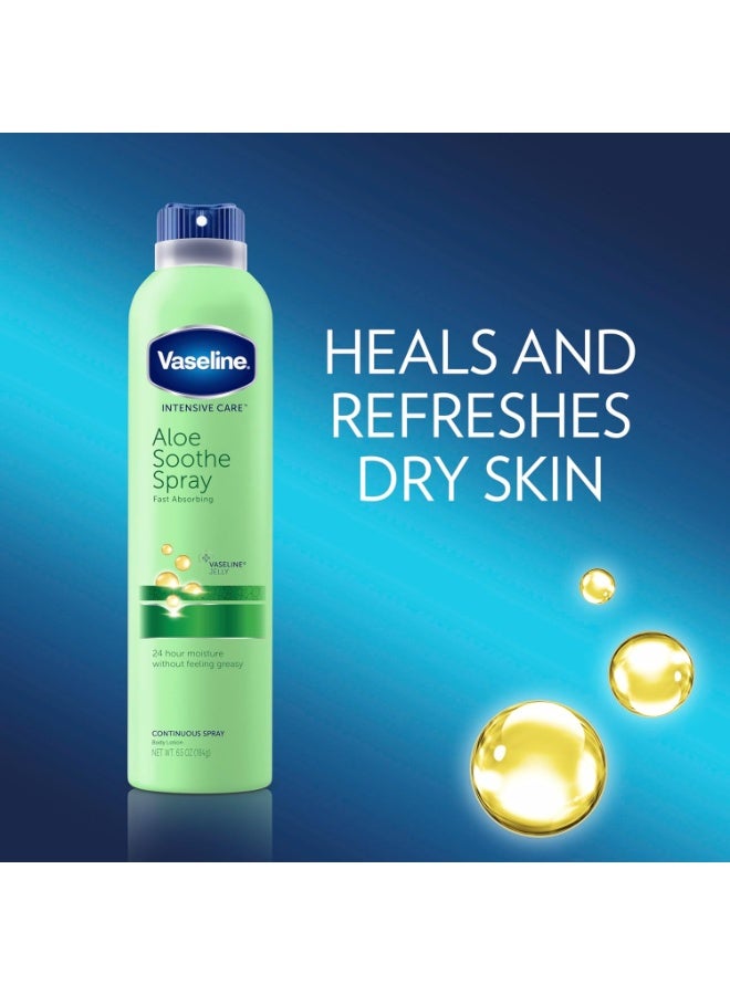Vaseline Spray & Go Moisturizer in Aloe Fresh 6.5 oz (184 g) - Image 2