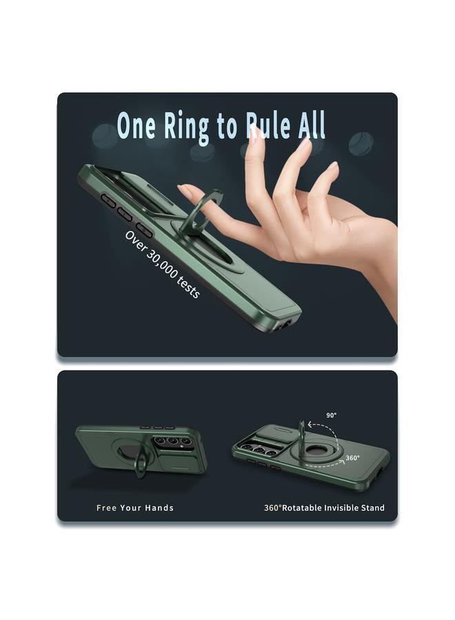 S-TOP Case For Samsung Galaxy A55 5G Camshield MagSafe Ring Holder Armor Phone Case - Image 5