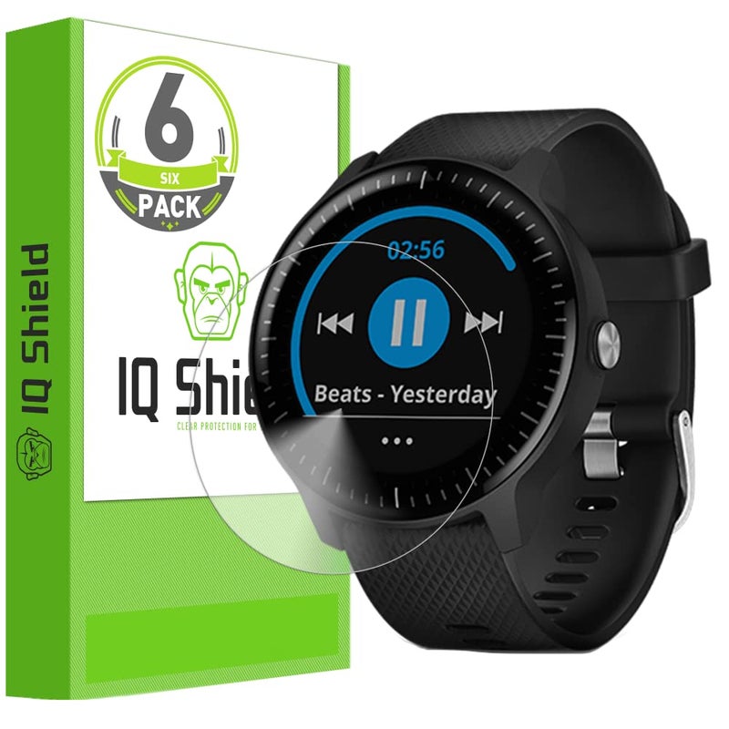 IQShield Screen Protector Compatible with Garmin Vivoactive 3 Music (6-Pack)(Full Coverage) Anti-Bubble Clear TPU Film - Image 1