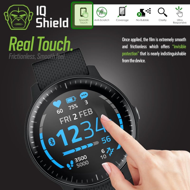 IQShield Screen Protector Compatible with Garmin Vivoactive 3 Music (6-Pack)(Full Coverage) Anti-Bubble Clear TPU Film - Image 4