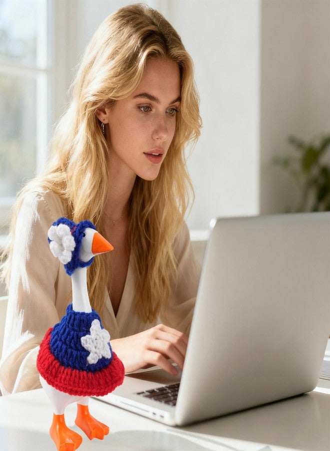 ملابس أوزة مكتبية صغيرة من ليناستو مقاس 7 بوصات بتصميم نجوم أمريكية، مجموعة إكسسوارات أوزة مكتبية صغيرة لتمثال أوزة مغناطيسي (نجوم أمريكية) - Image 5