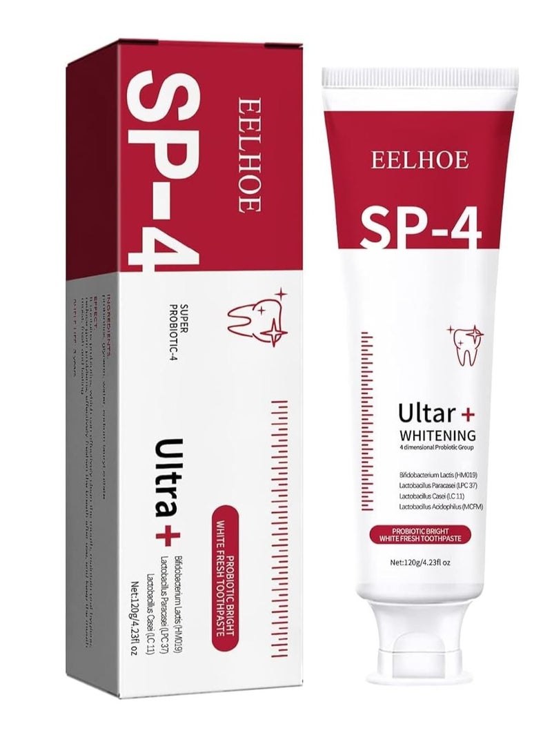 EELHOE Toothpaste Whitening Tooth Remove Plaque Stains Teeth Whitener Oral Hygiene Clean Fresh Breath Dental Tools SP-4 - Image 1